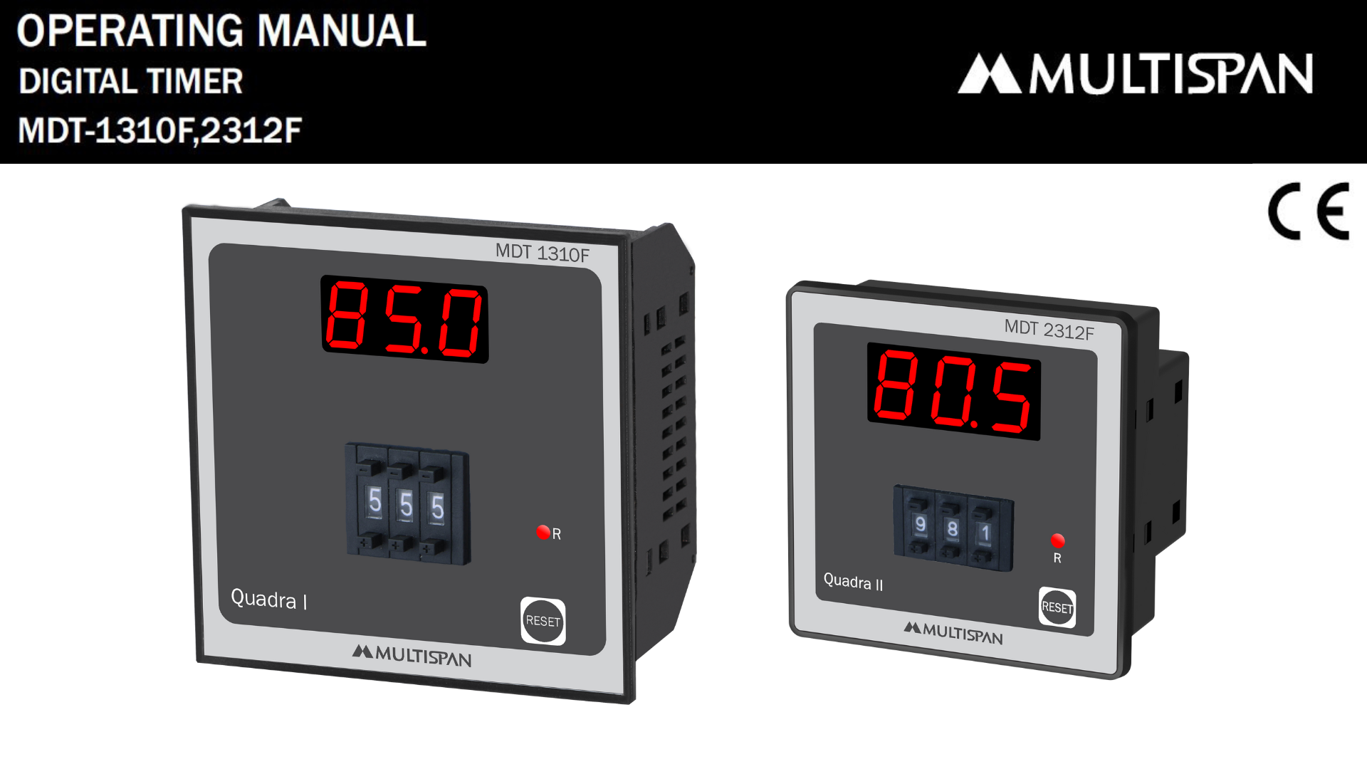 MDT-1310f + 2312F Manual