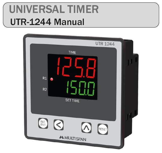 UTR-1244 Manual