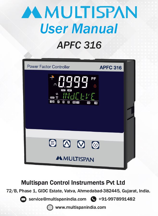 Apfc-316  Manual
