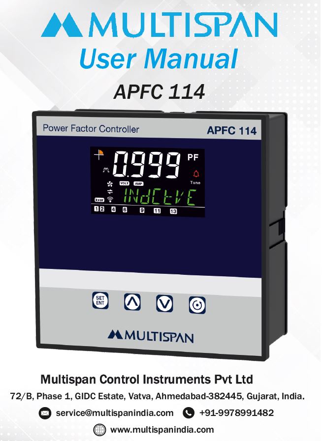 APFC-108 Manual