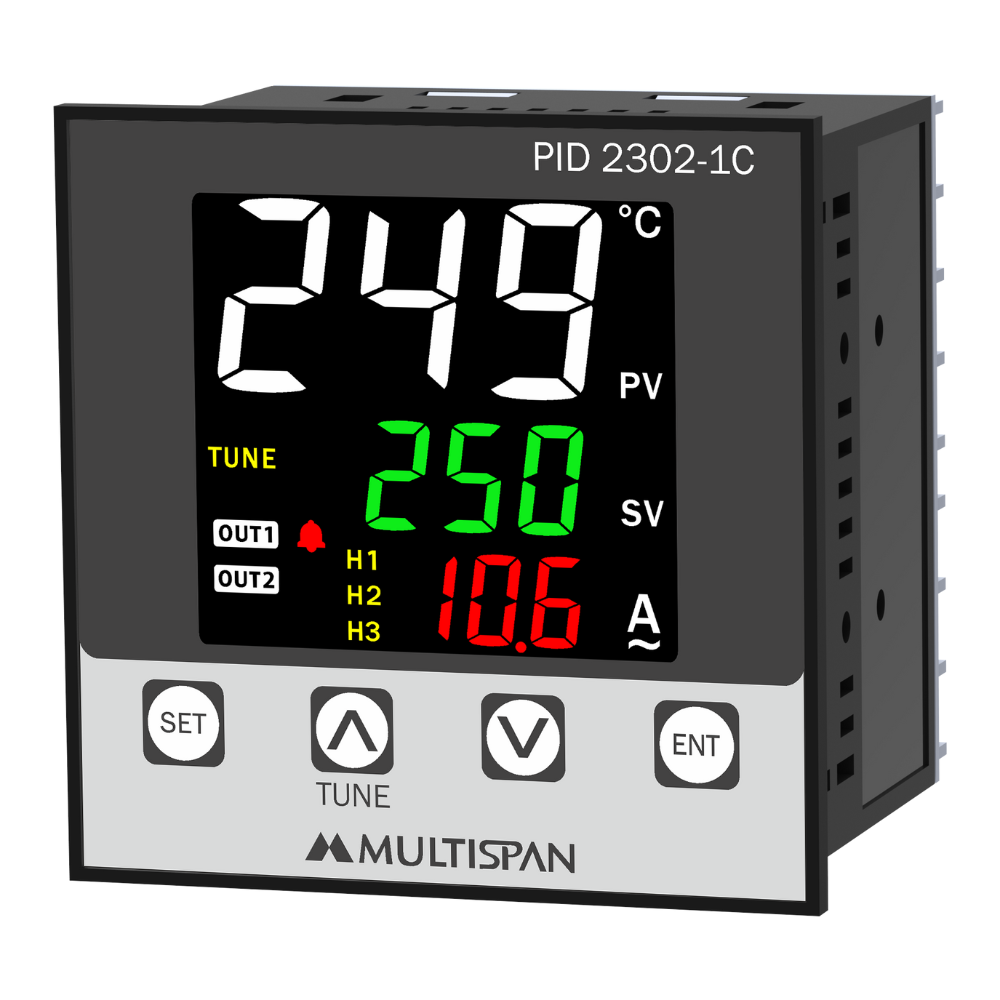 PID-2302-1C-PID Controller With Ampere Indicator - 2 OUTPUT - product image