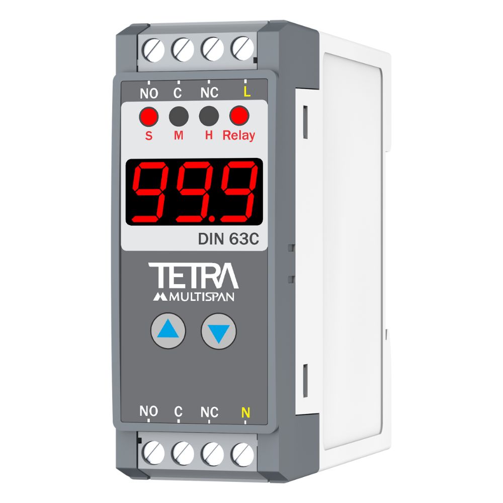 Din-63C | Digital Display with Din Rail On/Off Delay/Cyclic