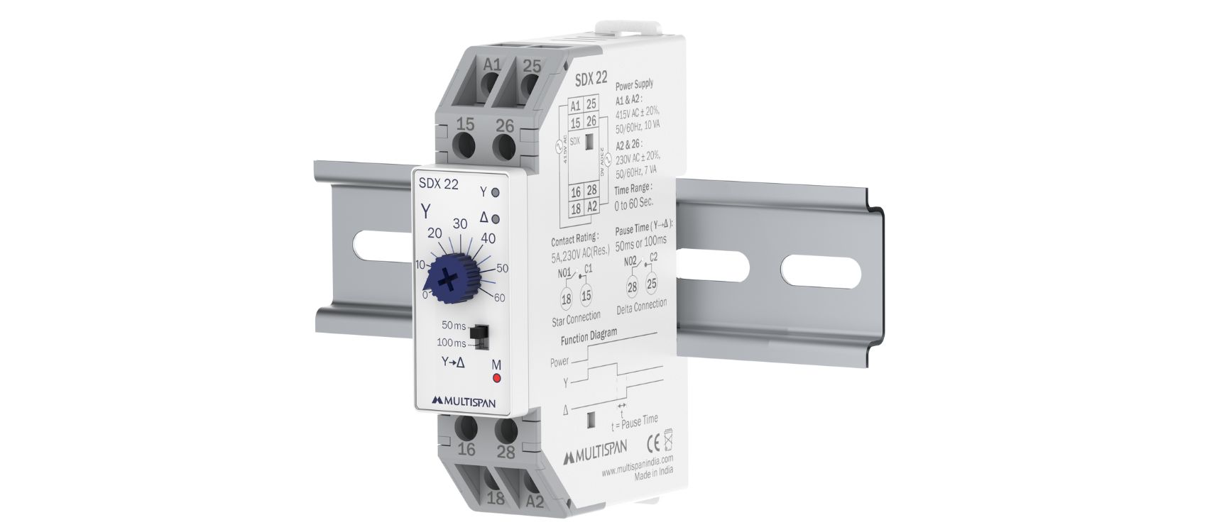 SDX-22 Star Delta Timer - product banner image