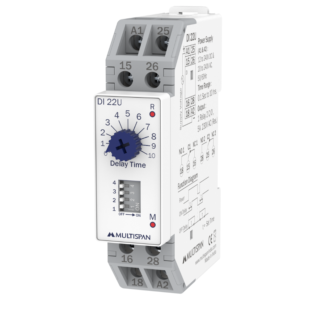 DI-22U On-Off Delay Timer - Universal Supply and Time Range - product image