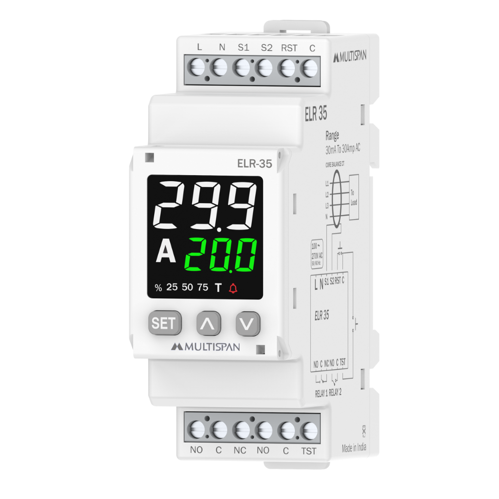 ELR-35 DIN Rail with Display - Industrial Control Equipment - product image