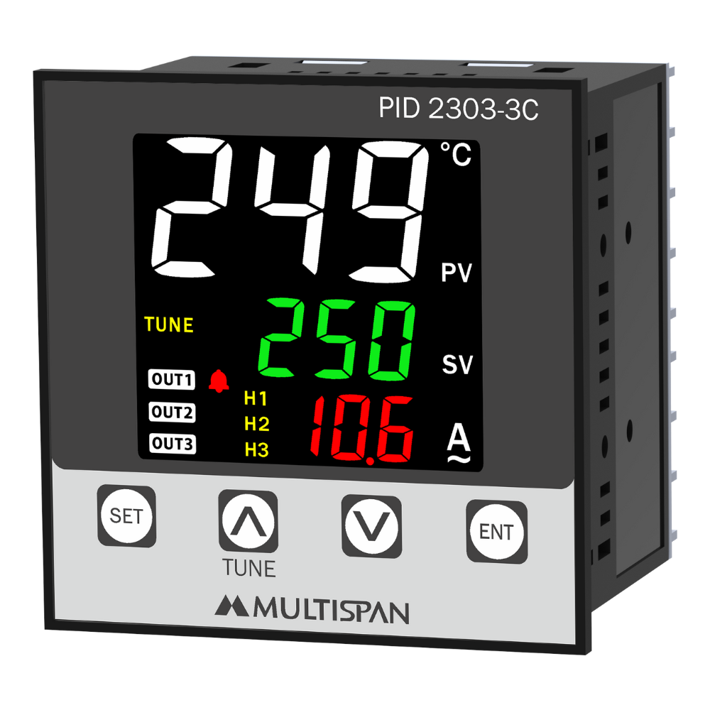 PID-2303-3C -PID Controller With Ampere Indicator - 3 OUTPUT - product image