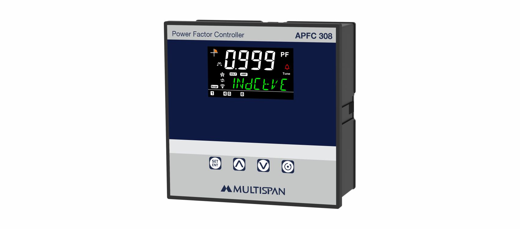 Multispan Automatic power factor controller, 8 stage, reference APFC-308